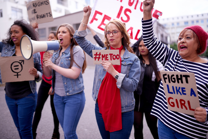 Me Too movement protest