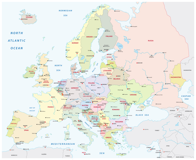 Map of europe