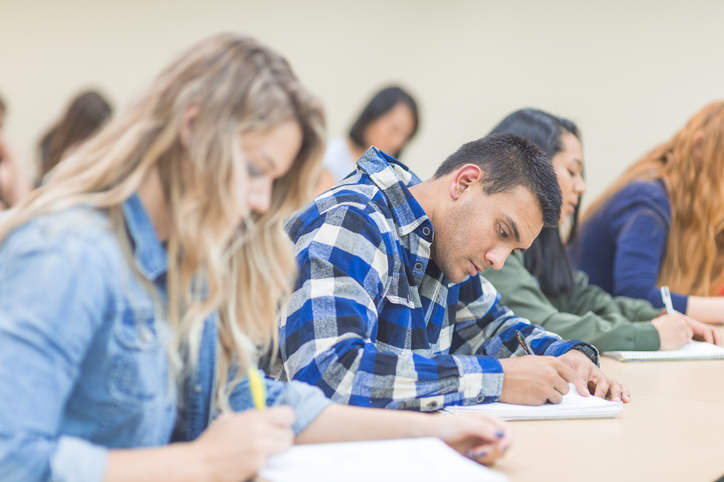 Students taking LPC exams